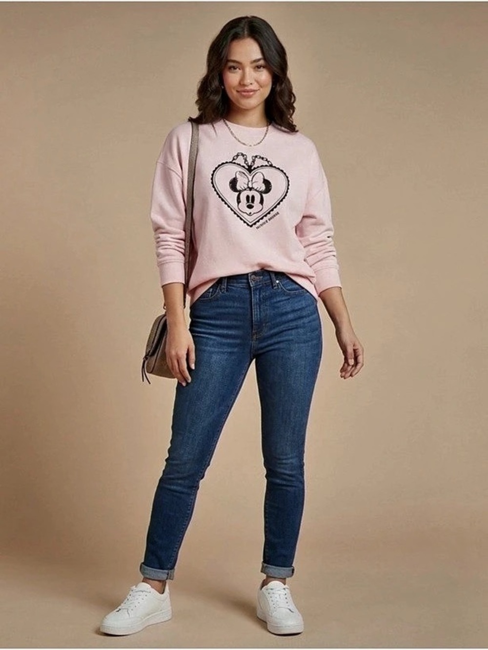 Disney Minnie Mouse New Pink Graphic Sweatshirt
